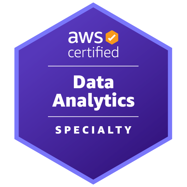 AWS Certified Data Analytics – Specialty badge