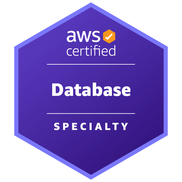AWS Certified Database – Specialty badge